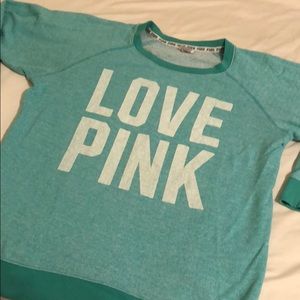 Victoria’s Secret pink oversized crew neck. Size M